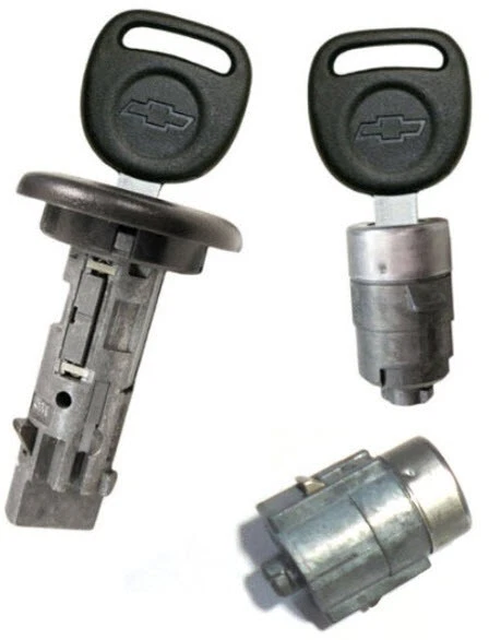 New GM OEM Chevy Ignition/Door/Trunk Lock Key Cylinder Set With Keys To Match