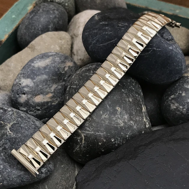 rare Speidel 10k Gold-Filled 1959 High Ridge Premium 19mm nos Vintage Watch Band