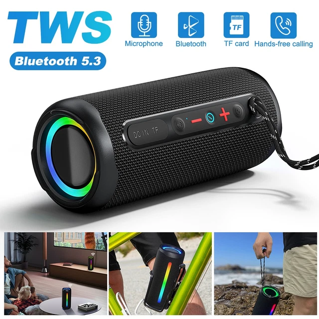 LOUD BLUETOOTH WIRELESS Portable Speaker Stereo Bass TWS USB TF Hand ...