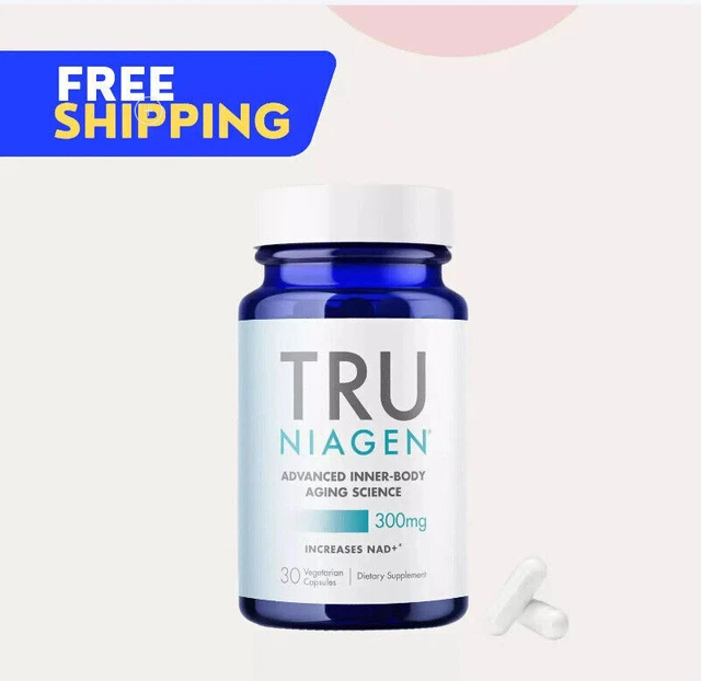 TRU NIAGEN NICOTINAMIDE Riboside 300 mg, 90 Vegetarian Capsules UK TRU