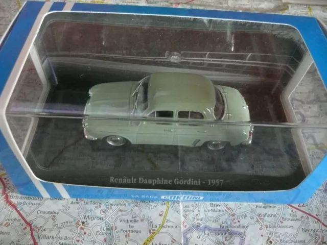 RENAULT Dauphine Gordini 1957 ATLAS Saga Gordini 1/43 en boite