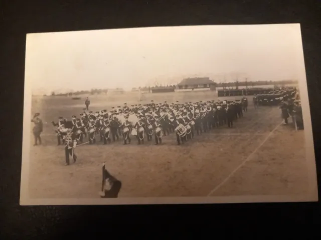 Vintage Postcard Marching  Band Military  Unknown