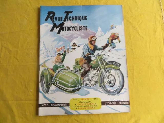 Revue Technique Motocycliste 1952 - Zündapp & Salon de Francfort