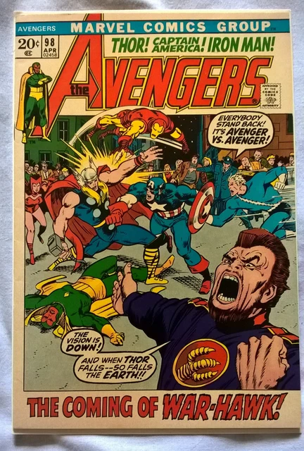 Avengers 98 Very Fine/Near Mint Marvel Comics 1972