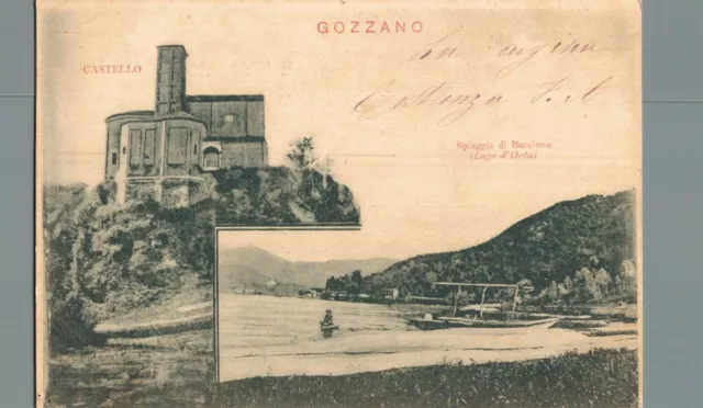 Novara Gozzano vedute F. piccolo  spedita