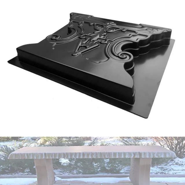 Garden Bench Leg Mold DIY Cement Concrete Mould Driveway Walk Road Ornaments