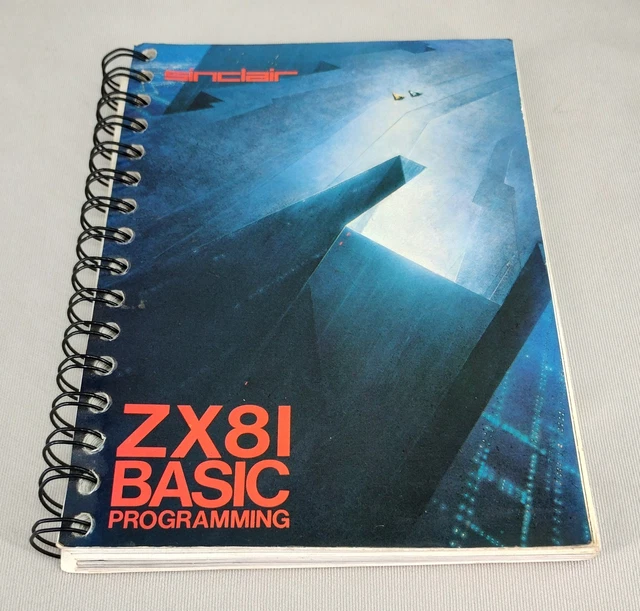 ORIGINAL 1982 SINCLAIR Zx81 Basic Programming Manual - 212 Pages