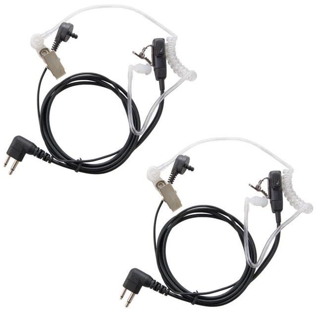 2-Pack HQRP Mic Earpiece Headset for Motorola GTI GTX DTR550 DTR650 DTR410