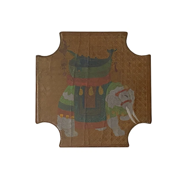Chinese Light Copper Brown Elephant Graphic Box ws1978S Chinese Light Copper Brown Elephant Graphic Box ws1978S
