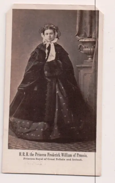 Vintage CDV  Princess Victoria Empress Frederick of Germany L. Haase Photo