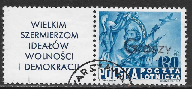 Poland stamps 1950 MI 619 GROSZY Ovpt  CANC  VF