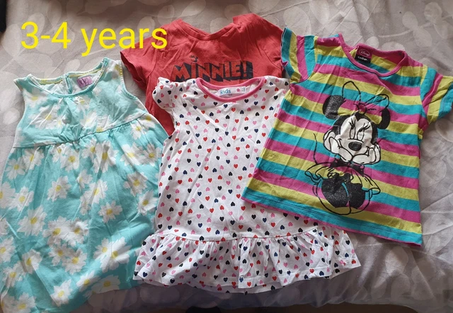 Girls Summer Tshirt Bundle 3-4 Years minnie mouse