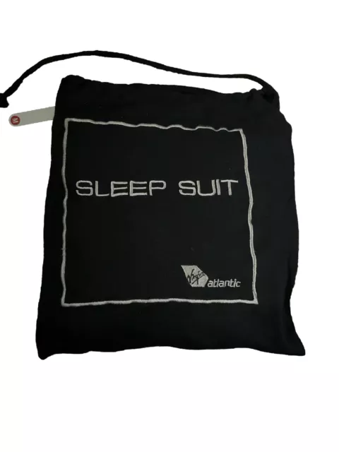 Virgin Atlantic Upper Class Memorabelia Black Sleep Suit Medium