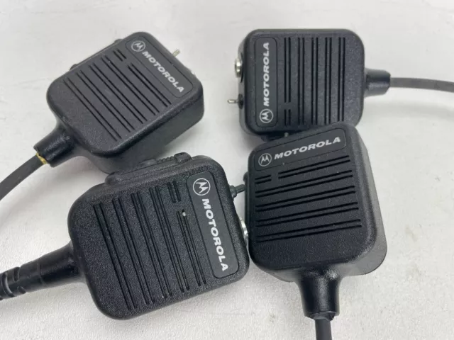 lot of 4 Motorola NMN6244B Noise Cancelling Remote Speaker Microphone