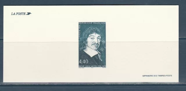 gravure épreuve   René Descartes    1996