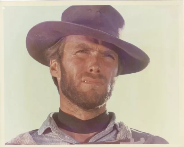 Clint Eastwood Good Bad and the Ugly Iconic Western Vintage 8x10 Color Photo