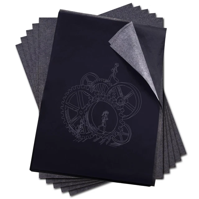 100 Kohlenstoff Zeichnung Durchschreibepapier A4 Carbon Transferpapier Schwarz