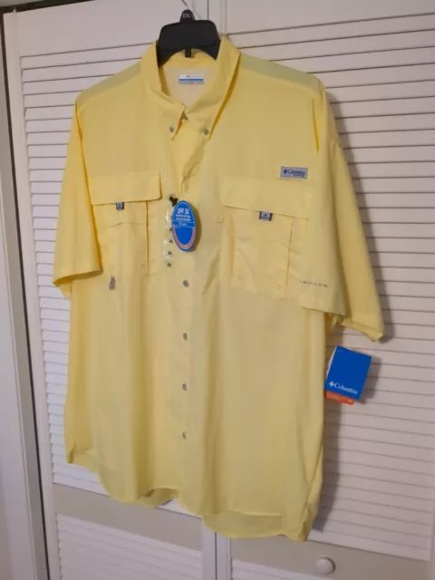 NEW COLUMBIA Men’s PFG Bahama II Long Sleeve Fishing Shirt UPF 30 Vented