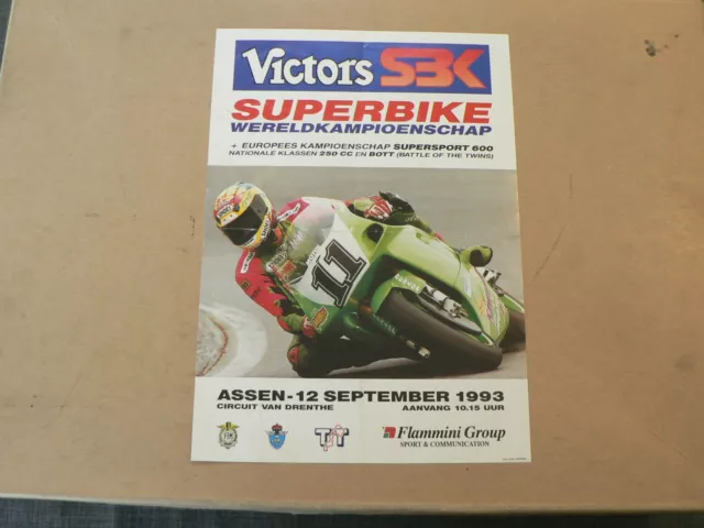 1993 Flyer Sbk Superbike Wc Round Assen Nederland Tt Circuit 12 Sept Moto