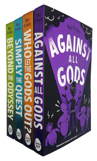 Who Let the Gods Out Maz Evans Pack 4 Book Collection NEW (RRP £27.96)