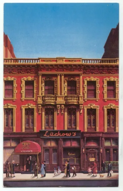 NYC Luchow's Famous Restaurant Postcard - New York City