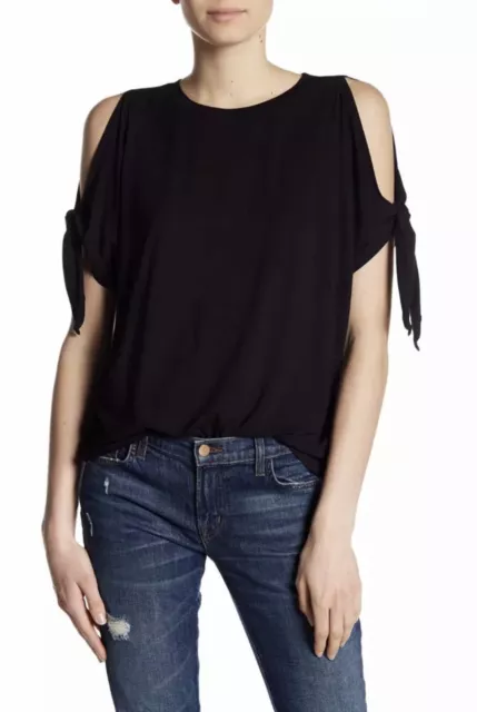 New - Rebecca Minkoff Knotted Cold Shoulder Top Sz XS
