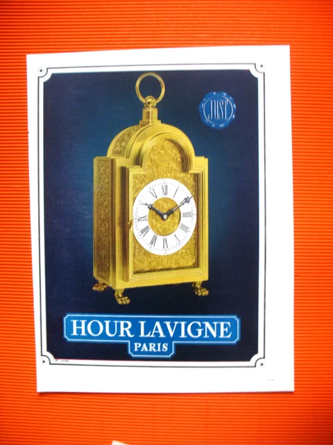 Publicite De Presse Lavigne Pendulette Horlogerie Illustration Lemmel Ad 1946