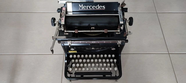Deko antik Dachbodenfund alte Oldtimer Mercedes Schreibmaschine Zella Mehlis