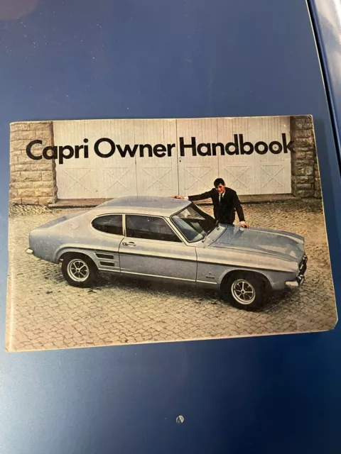 Original FORD CAPRI MK 1 Owner Handbook