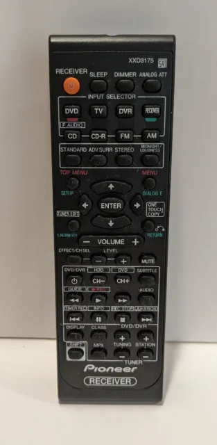 Genuine Pioneer XXD3175 AV Receiver Remote Control for HTP-2920, Sx-218, Sx-218k
