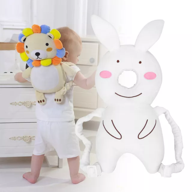 (Playful Bunny Head Pillow)Baby Head Protective Support Pillow Cartoon Animal