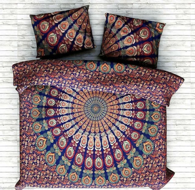 Literie Set Couvre-Lit Bohème Mandala Indien Donna Couverture Housse Consolateur