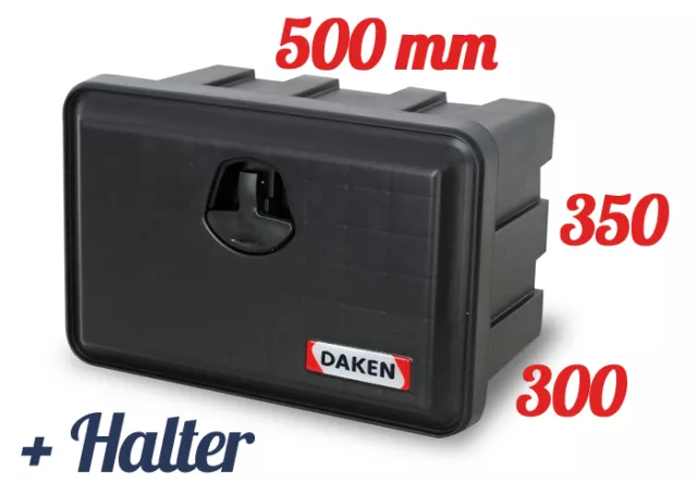 DAKEN Just 500 R Werkzeugkasten + HALTER 30L Staubox LKW Pritsche Anhänge