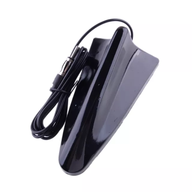 Universal Black Shark Fin Roof Antenna For Car Radio FM/AM Signal Aerial Decor