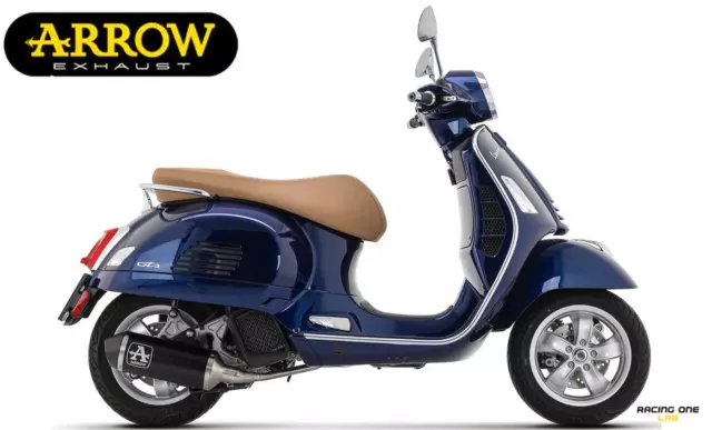Scarico Completo Arrow Race-Tech Nero Con Catalalizzore Vespa Gts 125 I.e 21-23