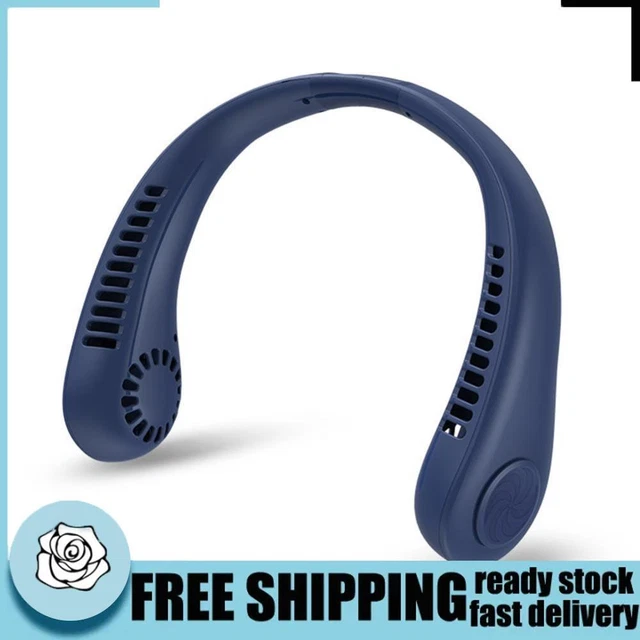 Ventilatore Da Collo Ricaricabile 5200mAh - Senza Lama, 3 Velocità, USB, Silenzioso, Per Esterno E Ufficio - Foto 12