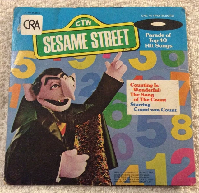 SESAME STREET THE Count Counting is Wonderful 45 RPM Record Vinyl ...