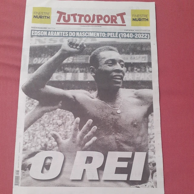 Tuttosport 30/12/2022 Pelè Pele O Rei 1940-2022 New