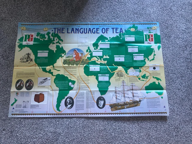 THE LANGUAGE OF Tea Brooke Bond Full Set of 12 Loose Cards & Wall Chart ...
