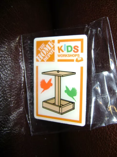 New Home Depot Kids Workshop Bird Feeder Pin Collectible Rare Collectors