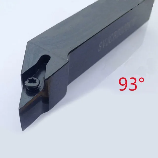 Efficient SVJCR 1616H11 93 Degree Right Hand Lathe Tool Holder Set+Wrench Kit