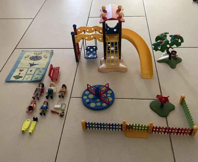 PLAYMOBIL 5568 VINTAGE playground set slide roundabout climbing frame Park £15.00 PicClick UK