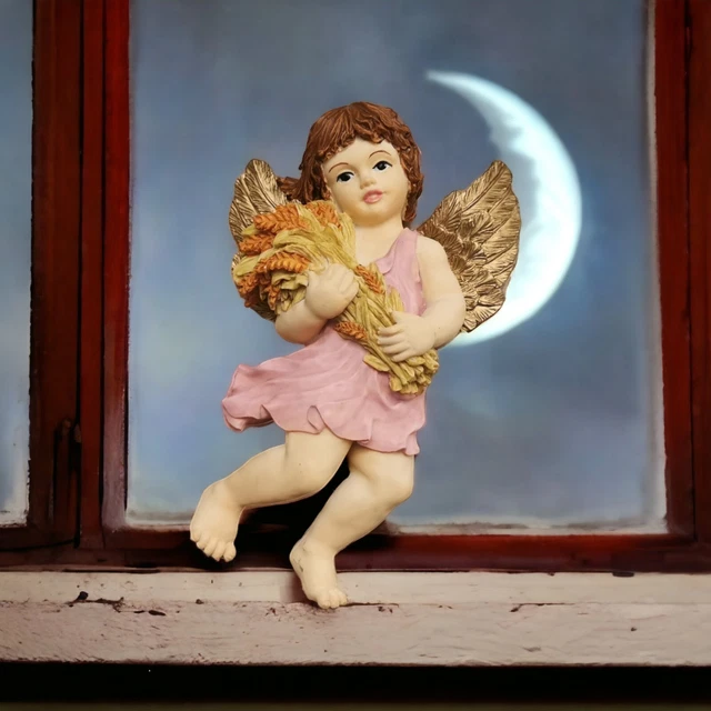 Petite Sculpture Ange En Résine – Made In Italy – Numérotée – Idée Cadeau Noël