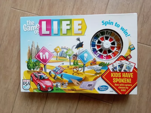 The Game of Life Board Game 2014 Preowned Complete Kids Have Spoken Spin to  Win
