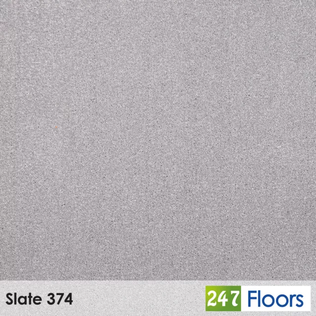 Slate Revolution Supreme Twist Carpet 11mm Thick Lounge Dining Room