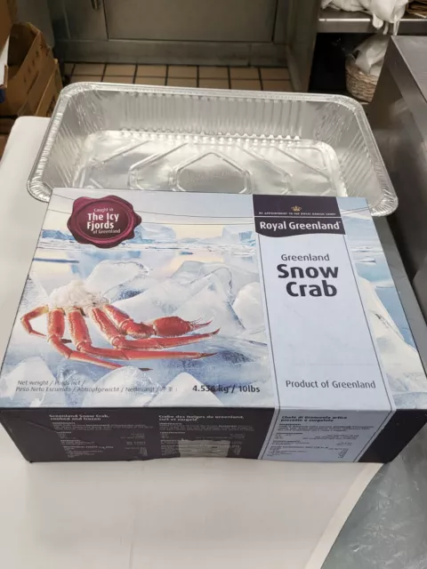 10Lbs Cooked Frozen Snow Crabs 10+ Oz Overnight Shipping Please Read Description