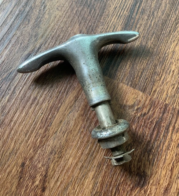 1936 Chevrolet Coupe Original Deck Lid Trunk Handle w/ Eschutcheon