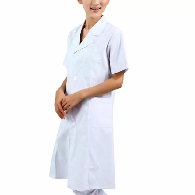 Blouse de laboratoire pour femmes gommage infirmière médecin uniforme blanc