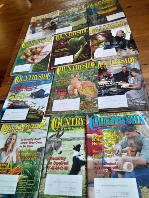 Lot of 12 Countryside & Small Stock Journal Homesteading Farming magazines