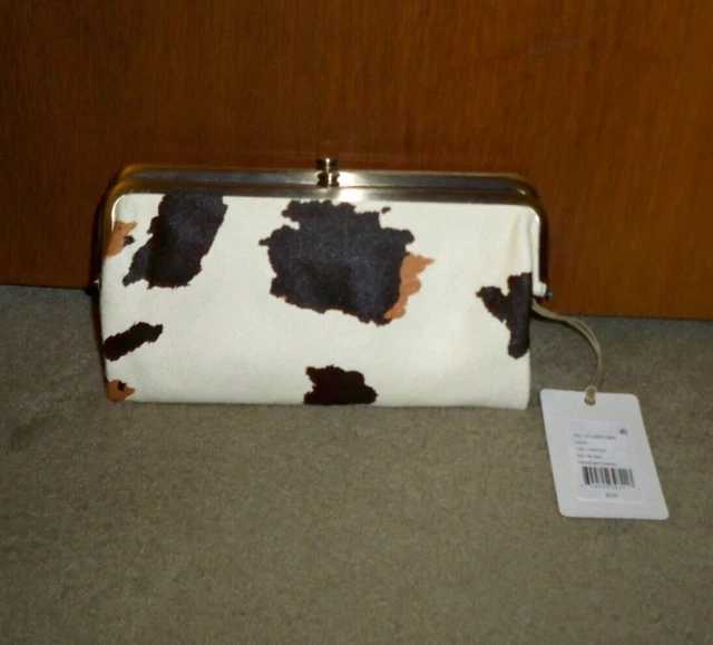 Hobo International Lauren Cow Print Hair on Hide Framed Wallet-NWT!!  $228